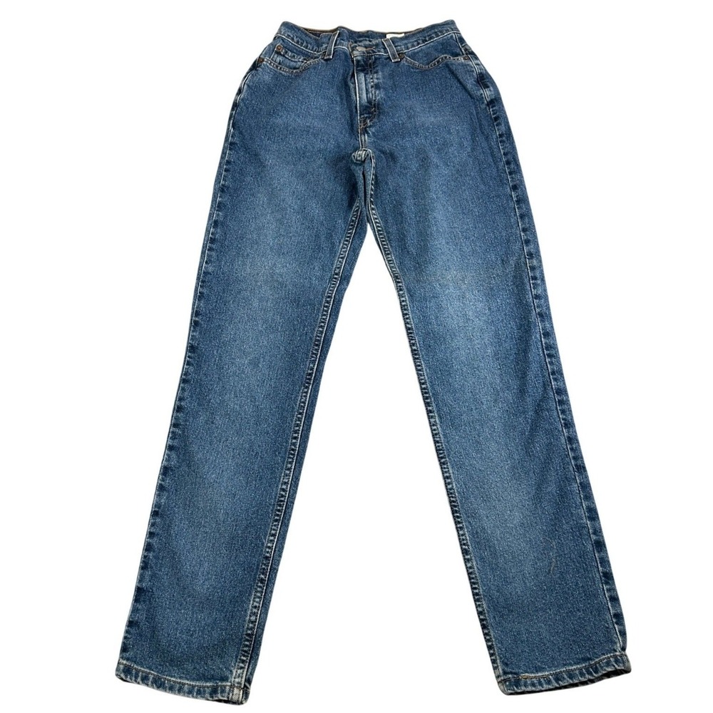 Levis 512 Slim Fit Tapered Leg Jeans Womens 4 MIS M Blue Denim High Rise Vintage